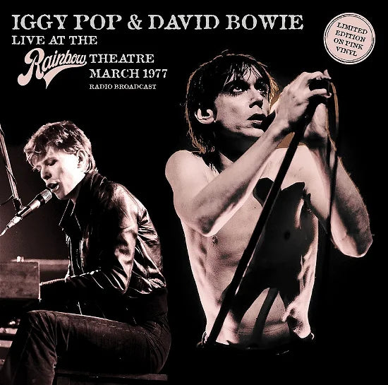 Iggy Pop & David Bowie – Live At The Rainbow Theatre March 1977 Radio Broadcast LP (Pink Vinyl)