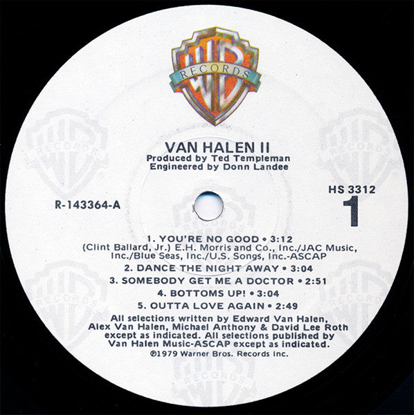 Van Halen : Van Halen II (LP, Album, Club, RE, RCA)