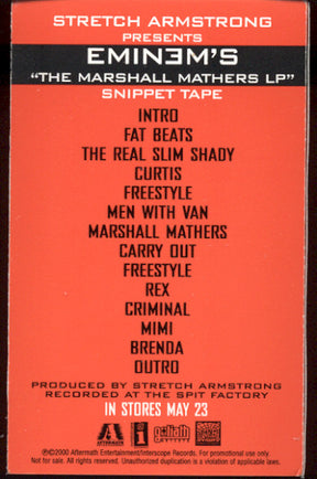 Stretch Armstrong Presents Eminem : "The Marshall Mathers LP" Snippet Tape (Cass, Promo, Smplr)
