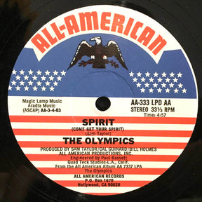 The Olympics (6) : Do You Like It / Spirit (Come Get Your Spirit) (12", Single)