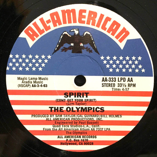 The Olympics (6) : Do You Like It / Spirit (Come Get Your Spirit) (12", Single)
