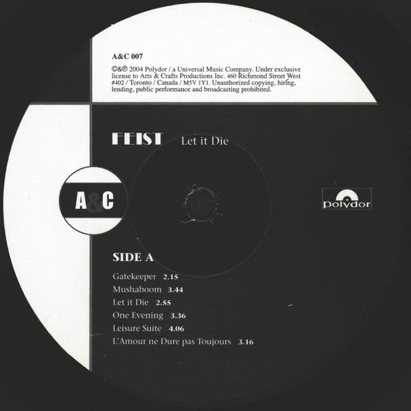 Feist : Let It Die (LP, Album)