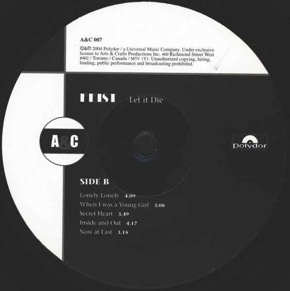 Feist : Let It Die (LP, Album)