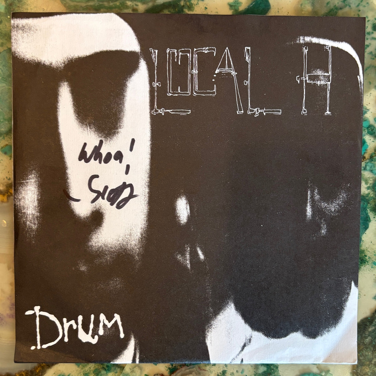 Local H - Drum 7" (VG+/VG+, Autographed by Scott Lucas)(Used Vinyl)