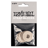 Ernie Ball- Strap Blocks - Gray - 4 Pack