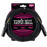 Ernie Ball - Classic XLR Microphone Cable Male/Female 25ft - Black