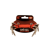 Ernie Ball - Flat Ribbon Patch Cable 3in - Red - 3 Pack