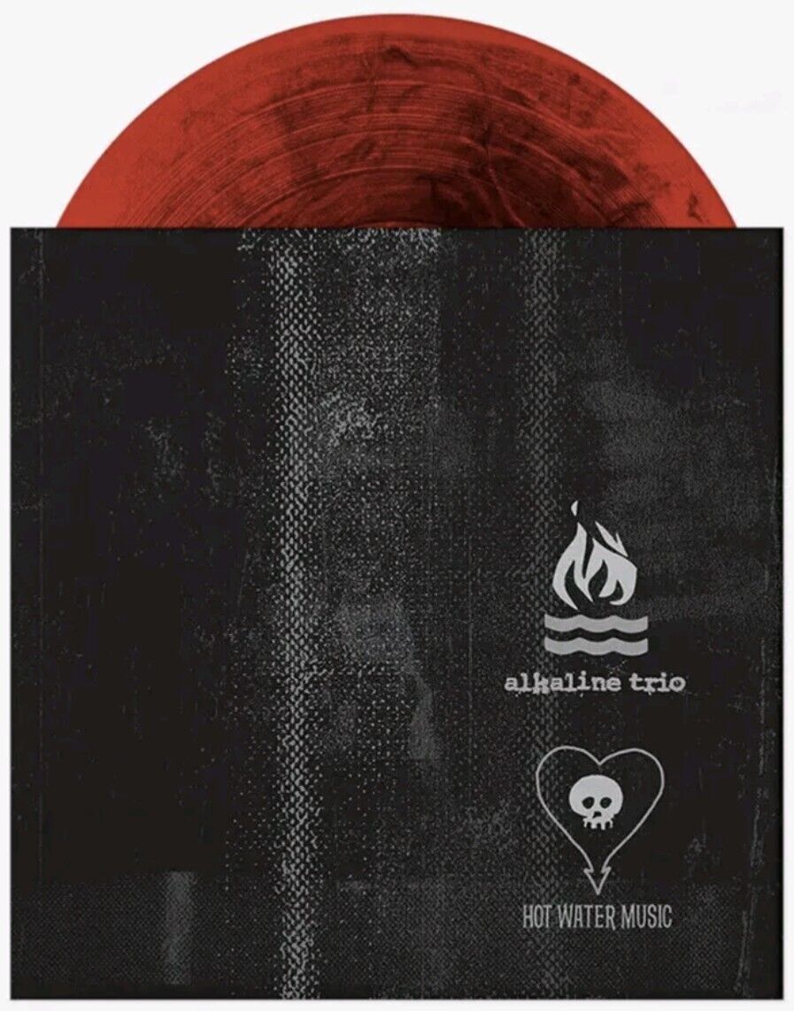 Alkaline Trio / Hot Water Music - Split EP (Colored Vinyl, Ruby Black Marble, Limited of 500)