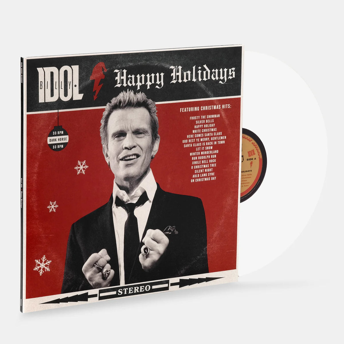 Billy Idol - Happy Holidays LP (Indie Exclusive, White Vinyl)