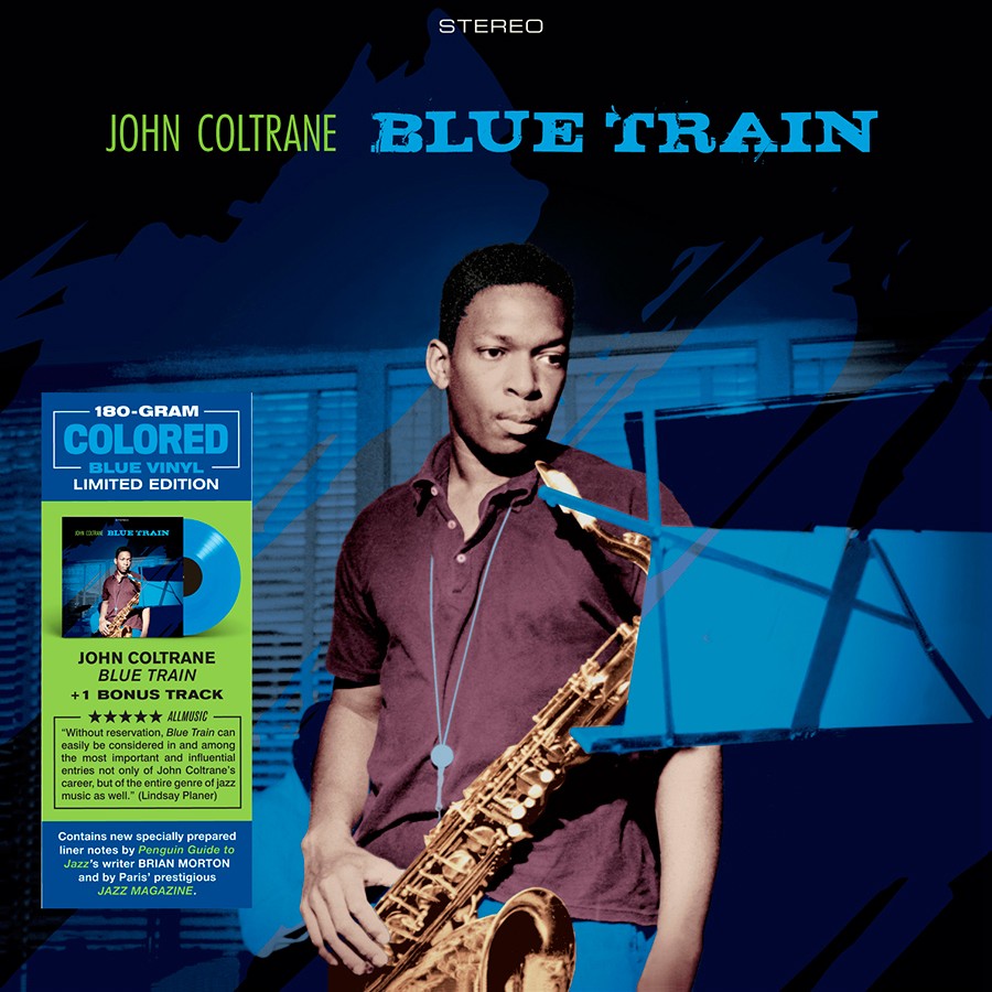 John Coltrane - Blue Train LP (Alternate Cover) (Limited, 180G, Blue Colored Vinyl with Bonus Track)
