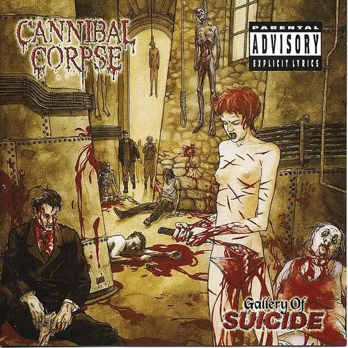 Cannibal Corpse - Gallery Of Suicide LP (Colored Vinyl, White, Red, Splatter)