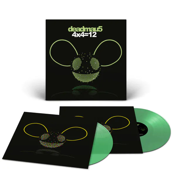 Deadmau5 - 4x4=12 2LP (Clear Vinyl, Green)(Preorder: Ships February 16, 2024)