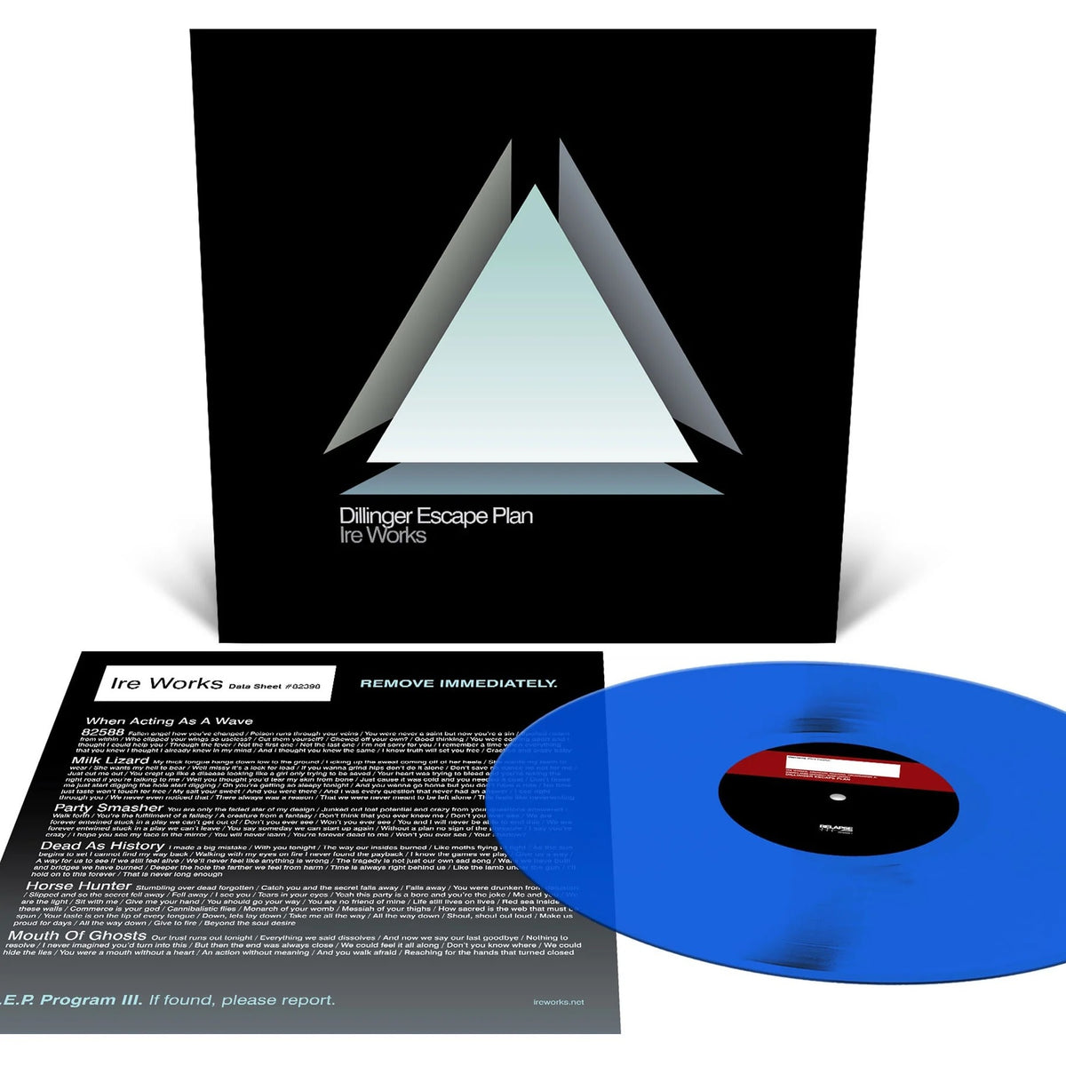 The Dillinger Escape Plan - Ire Works LP (Clear Blue Vinyl)