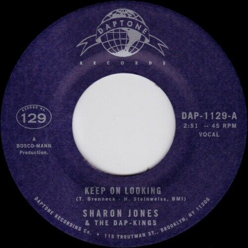 Sharon Jones And The Dap-Kings - 100 Days, 100 Nights b/w Settling In 7" Single