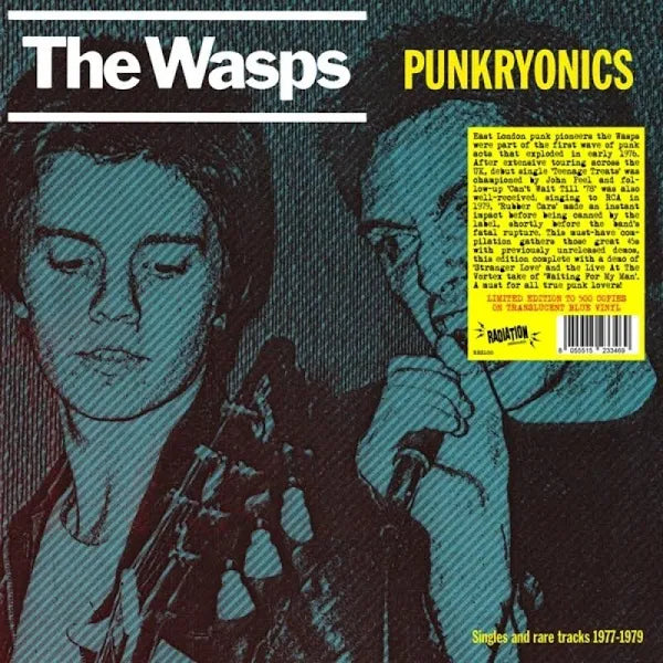The Wasps - Punkryonics Singles and Rare Tracks 1977-1979 LP (Limited to 500 Copies on Blue Vinyl)