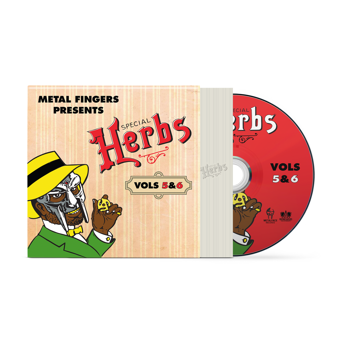 MF DOOM - Metal Fingers Presents: Special Herbs Vol. 5 & 6 CD (Apple Red) (Preorder: Ships September 5, 2025)