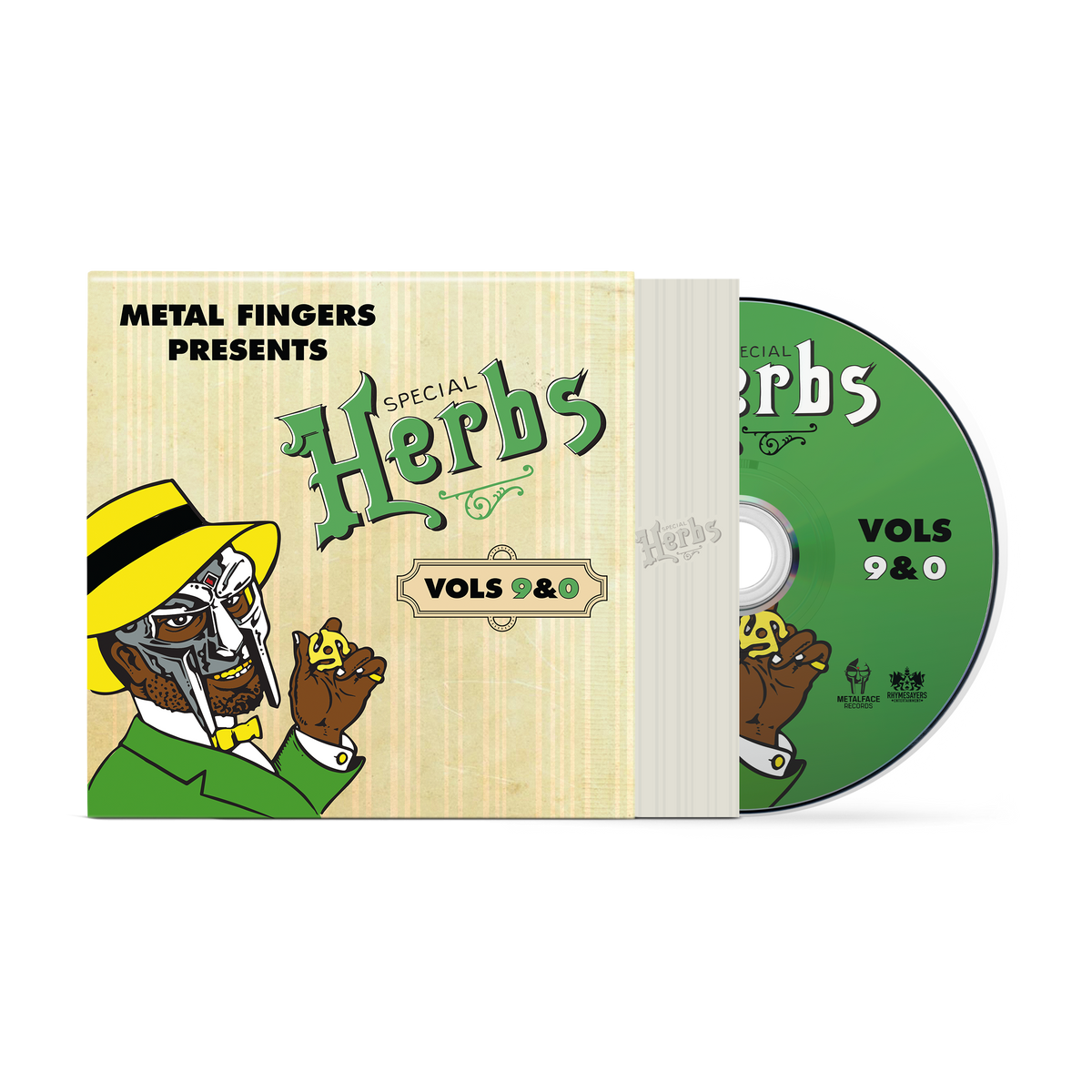 MF DOOM - Metal Fingers Presents: Special Herbs Vol. 9 & 0 CD (Evergreen) (Preorder: Ships September 5, 2025)