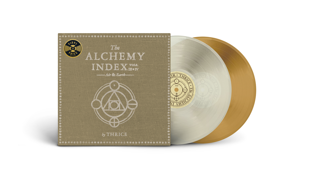 Thrice - The Alchemy Index, Vols. 3 & 4: Air & Earth 2LP (45 RPM, Clear & Tan Colored Vinyl) (Preorder: Ships December 5, 2025)