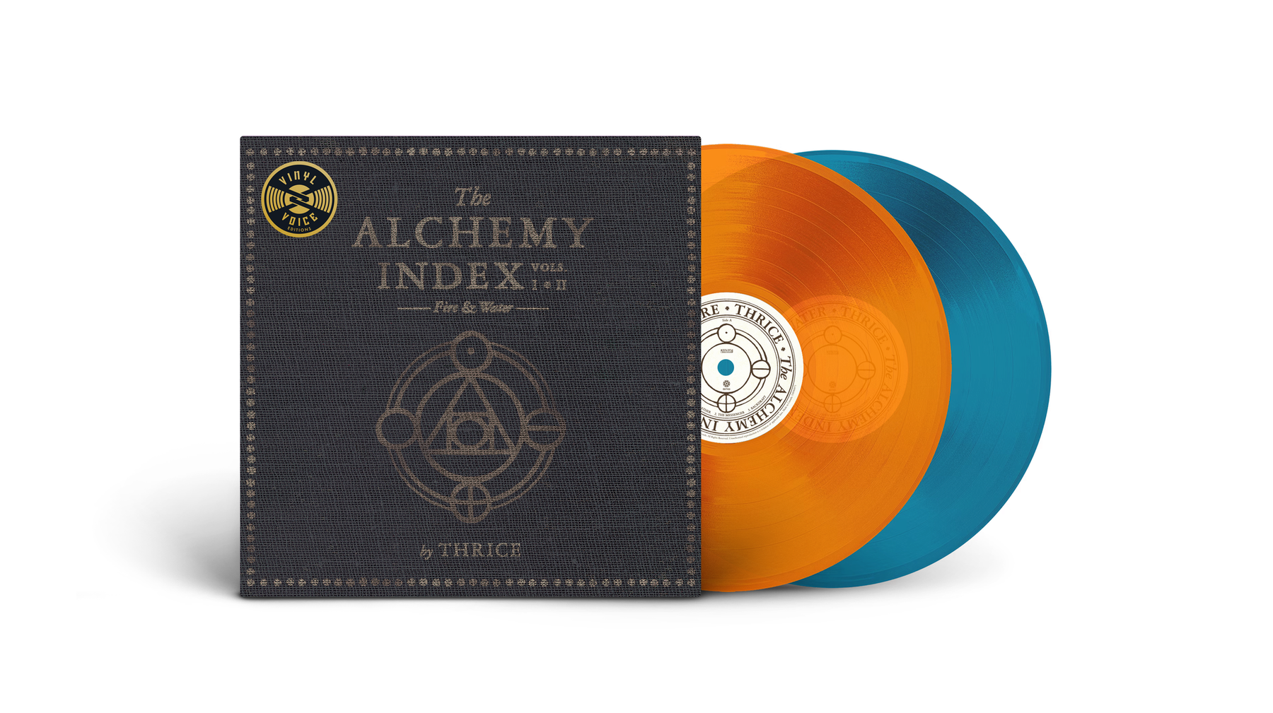 Thrice - The Alchemy Index, Vols. 1 & 2: Fire & Water 2LP (45 RPM, Orange & Blue Colored Vinyl) (Preorder: Ships December 5, 2025)