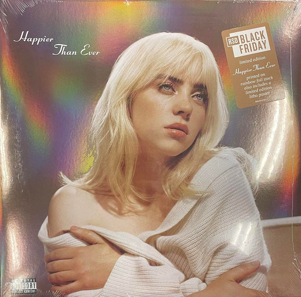 Billie Eilish - Happier Than Ever 2LP (RSD Exclusive, Lithograph, Recycled, Poster)