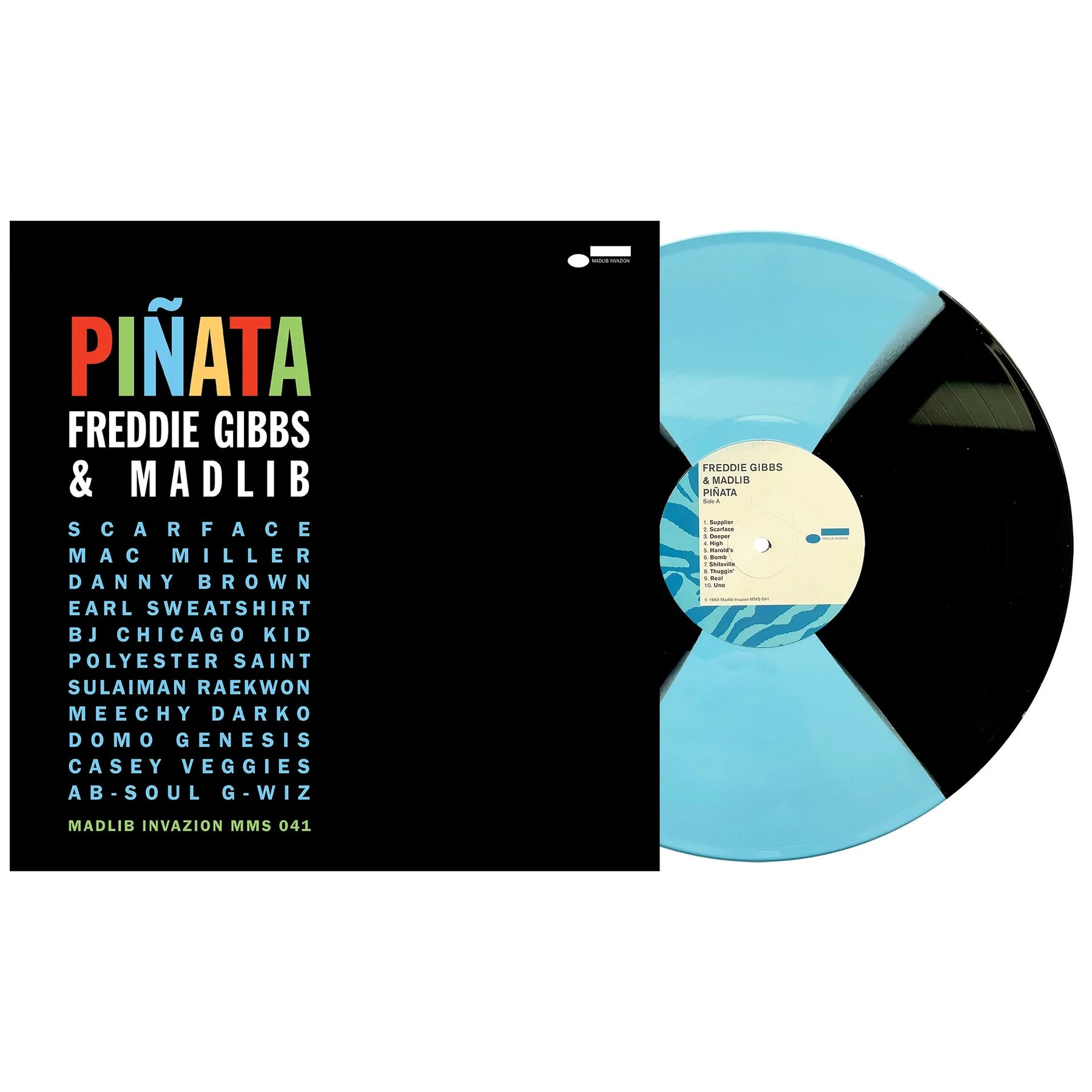 Freddie Gibbs & Madlib ‚Äì Pi√±ata: The '64 Version LP (Sky Blue & Black Vinyl)