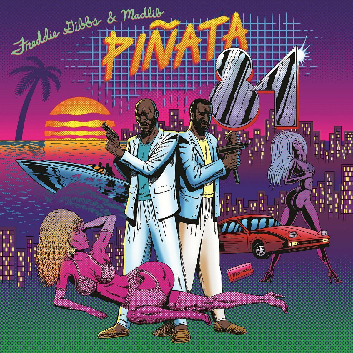 Freddie Gibbs & Madlib – Piñata '84 LP (Pink & Black Vinyl, RSD Exclusive)
