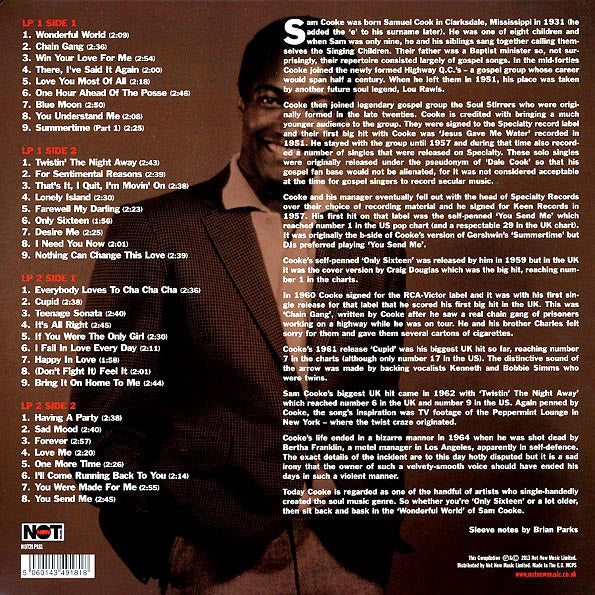 Sam Cooke - The Singles Collection 2LP (Compilation, Limited Edition, 180g)