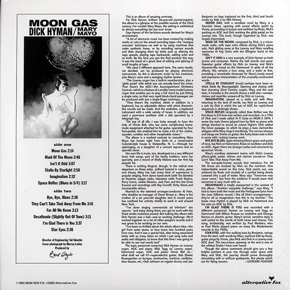 Dick Hyman - Moon Gas LP (Reissue)