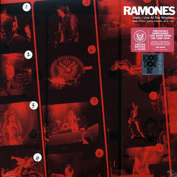 Ramones - Triple J Live At The Wireless Capitol Theatre, Sydney, Australia, July 8th, 1980 LP (RSD 2021 Exclusive, Numbered, Limited to 13000, 180g)