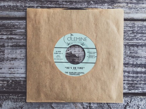 Harlem Gospel Travelers - He's On Time b/w Wash Me, Lord 7"