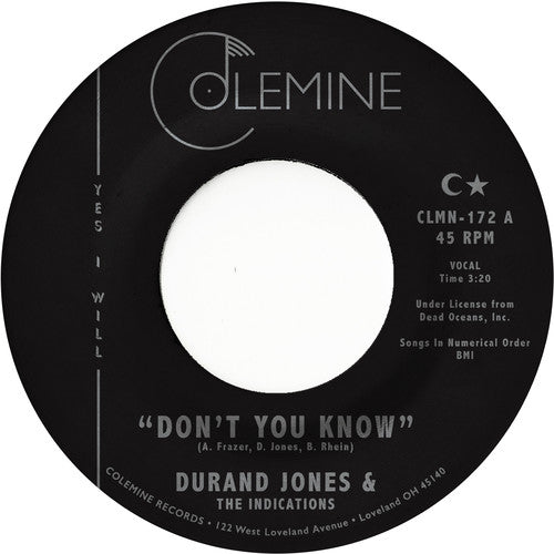 Durand Jones & The Indications - Don't You Know b/w True Love 7"