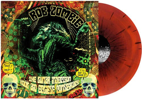 Rob Zombie - The Lunar Injection Kool Aid Eclipse Conspiracy LP (Oxblood & Orange Swirl w/ Black Splatter)