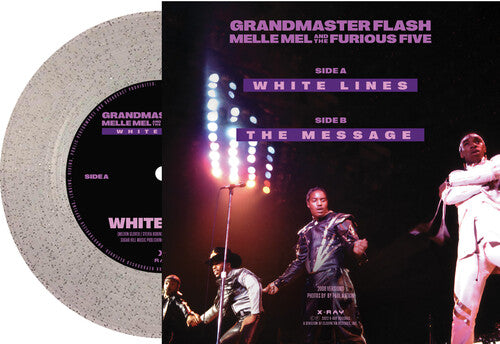 Grandmaster Flash - White Lines 7" (Clear Glitter Vinyl)