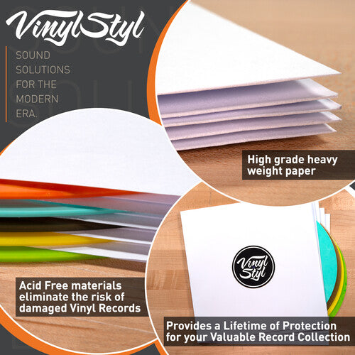 Vinyl Styl Protective Outer Record Sleeves - 100 Pack