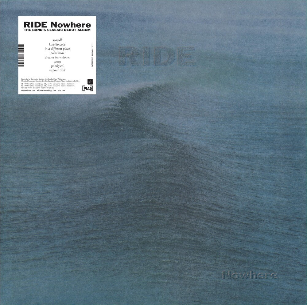 Ride - Nowhere LP (30th Anniversary Edition, Transparent Curacao Blue Vinyl)