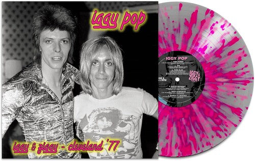 Iggy Pop & David Bowie - Iggy & Ziggy: Cleveland '77 LP (Silver & Pink Splatter)
