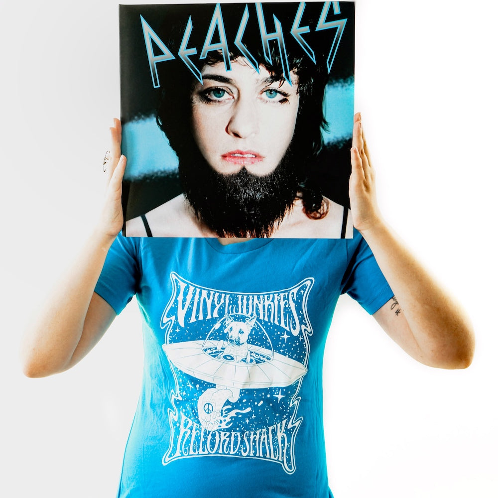 Vinyl Junkies Womens Blue Buddy In Space T-shirt - Large