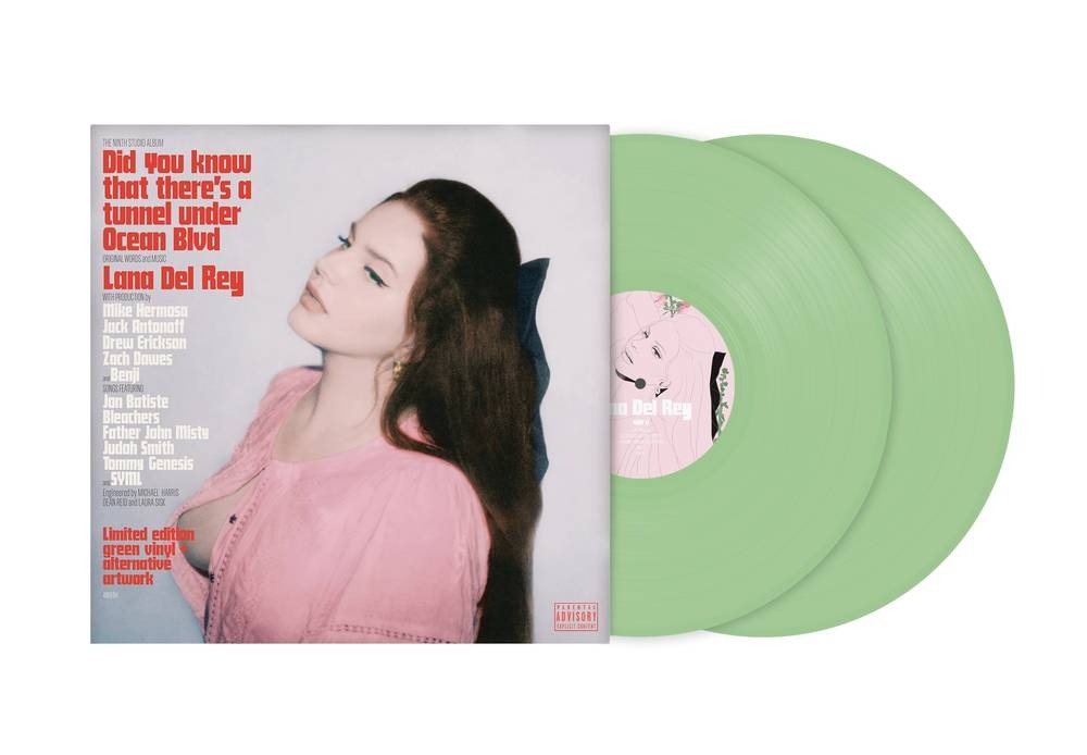 Lana Del Rey - Did You Know That There's A Tunnel Under Ocean Blvd 2LP (Indie Exclusive Light Green Vinyl, Alternate Cover, 180g)