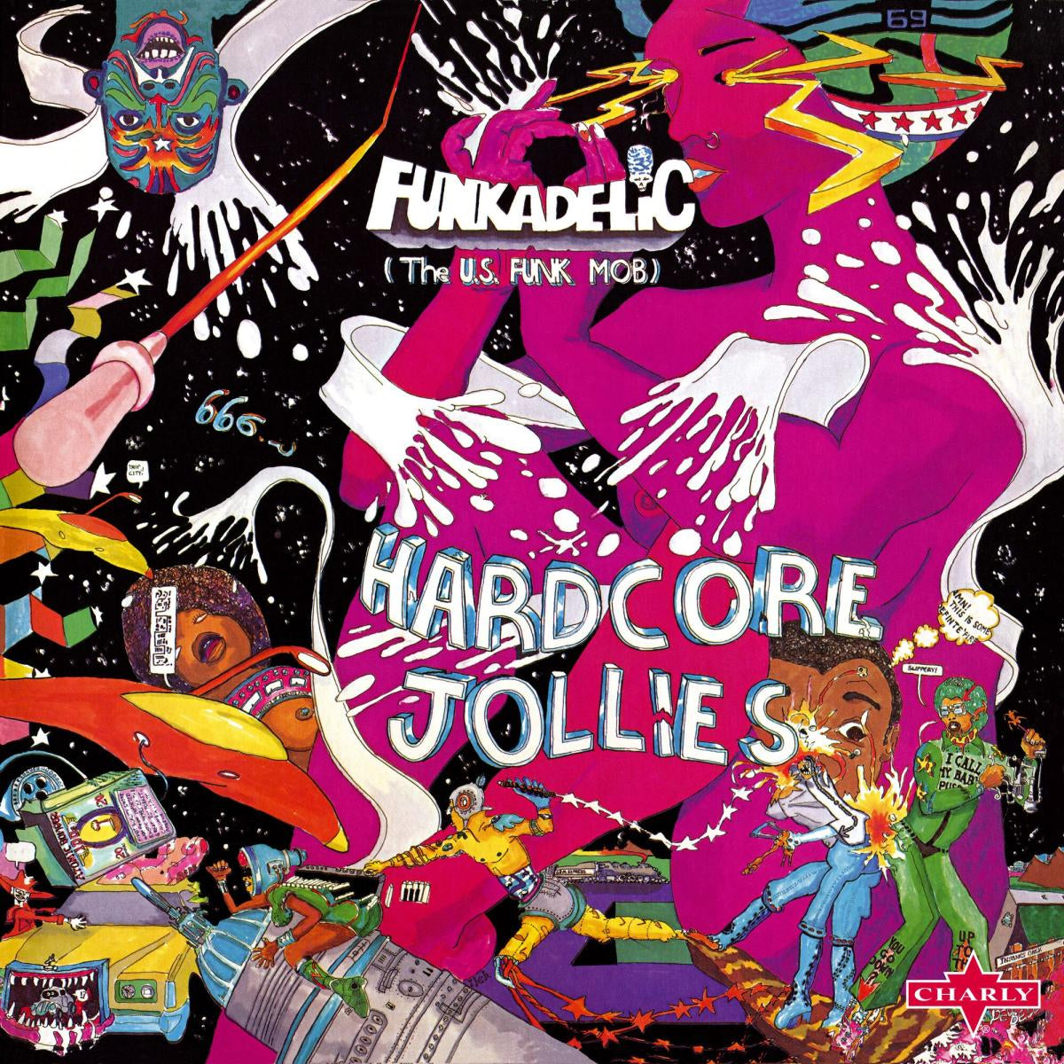 Funkadelic - Hardcore Jollies LP (180g, Gatefold, Pink Translucent Vinyl)