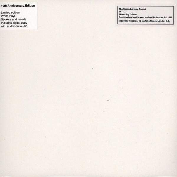 Throbbing Gristle - The Second Annual Report LP (40th Anniversary, White Vinyl)