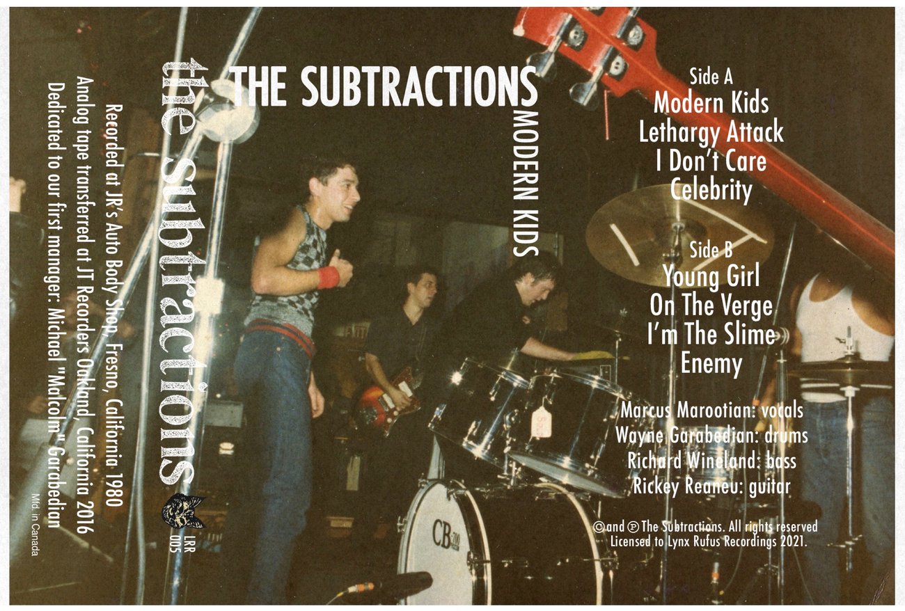 The Subtractions - Modern Kids Cassette (Lynx Rufus Edition)