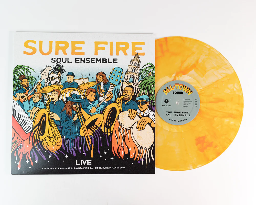 Sure Fire Soul Ensemble - Live At Panama 66 LP (Indie Exclusive Clear w/ Orange Swirl Vinyl)