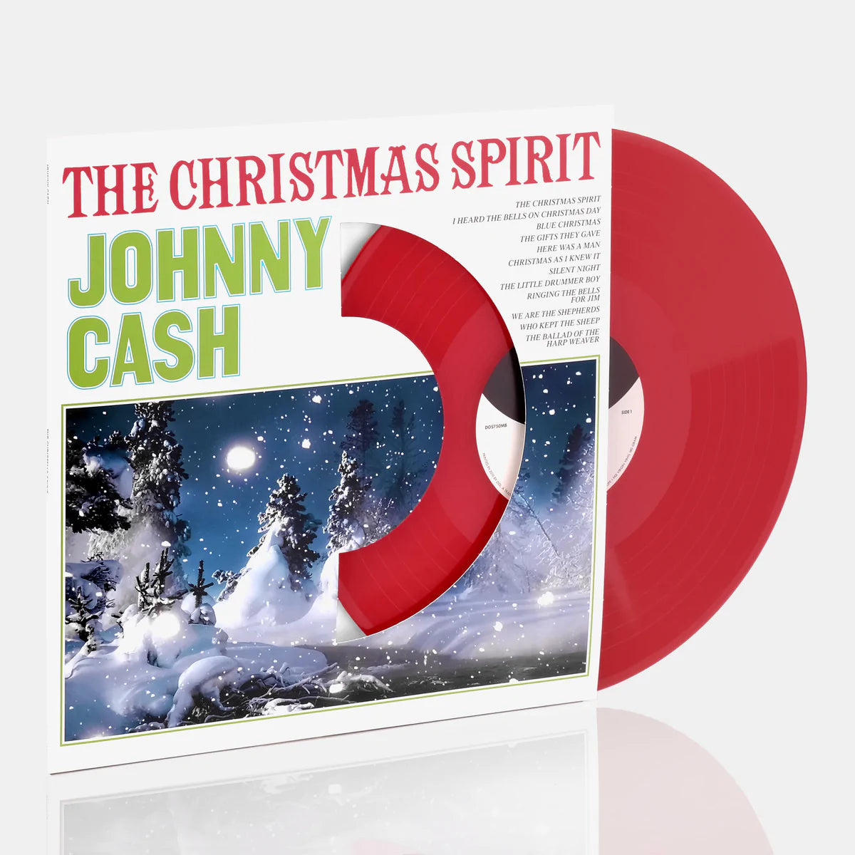 Johnny Cash – The Christmas Spirit LP (Red Vinyl, Die-Cut Sleeve)