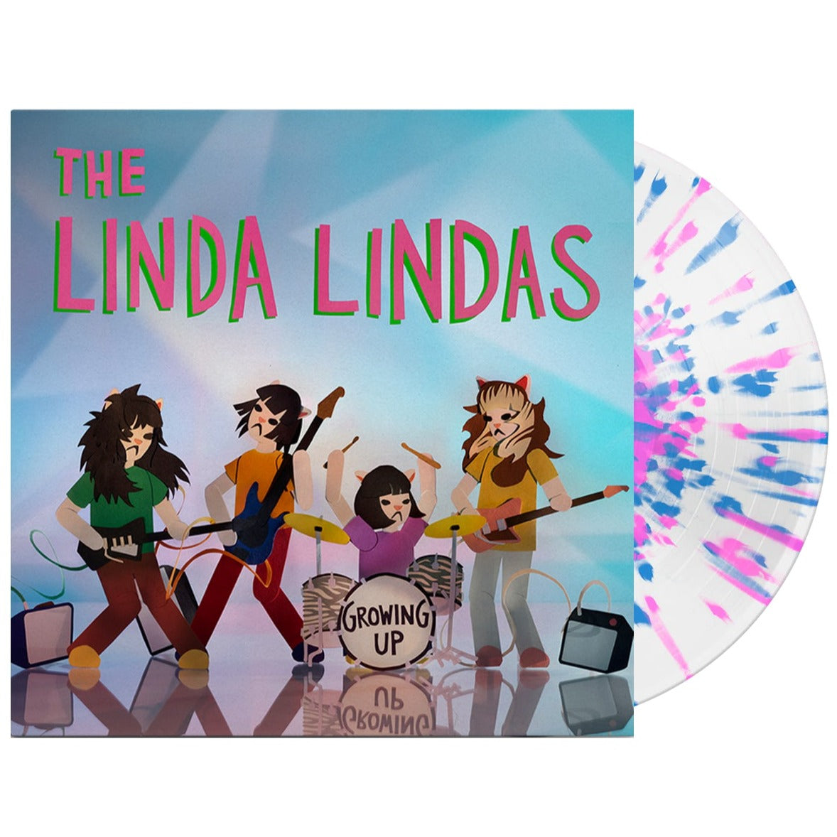 The Linda Lindas - Growing Up LP (Blue & Pink Splatter Vinyl)