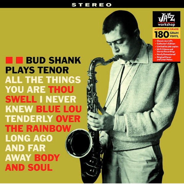 Bud Shank - Plays Tenor LP (Remastered, 180g, Limited Edition, Jazz Workshop)