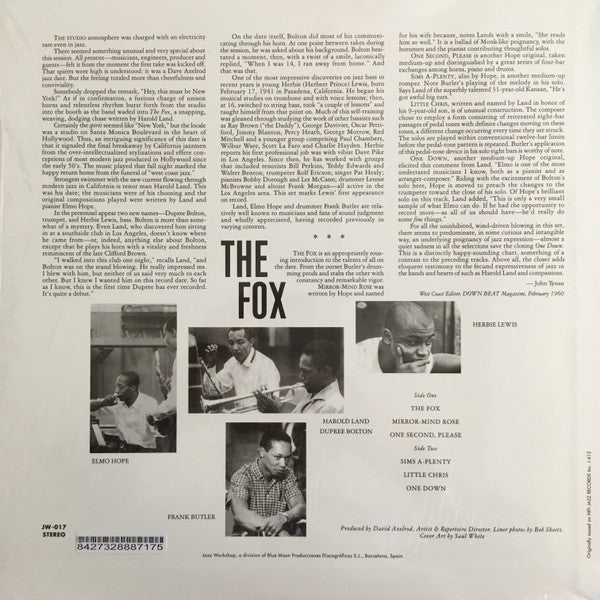 Harold Land Quintet - The Fox LP