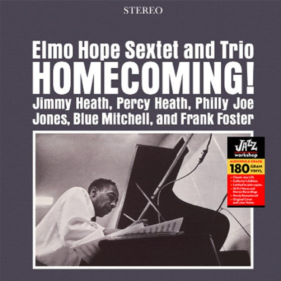 Elmo Hope Sextet & Trio - Homecoming! LP (180g, Limited Edition, Stereo, Remasterd, Jazz Workshop)