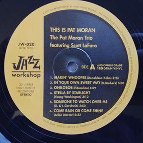 Pat Moran - This Is Pat Moran LP (180g, Remastered, Limited Edition of 500, Jazz Workshop)