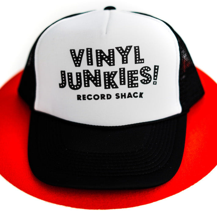Vinyl Junkies Black & White Trucker Hat