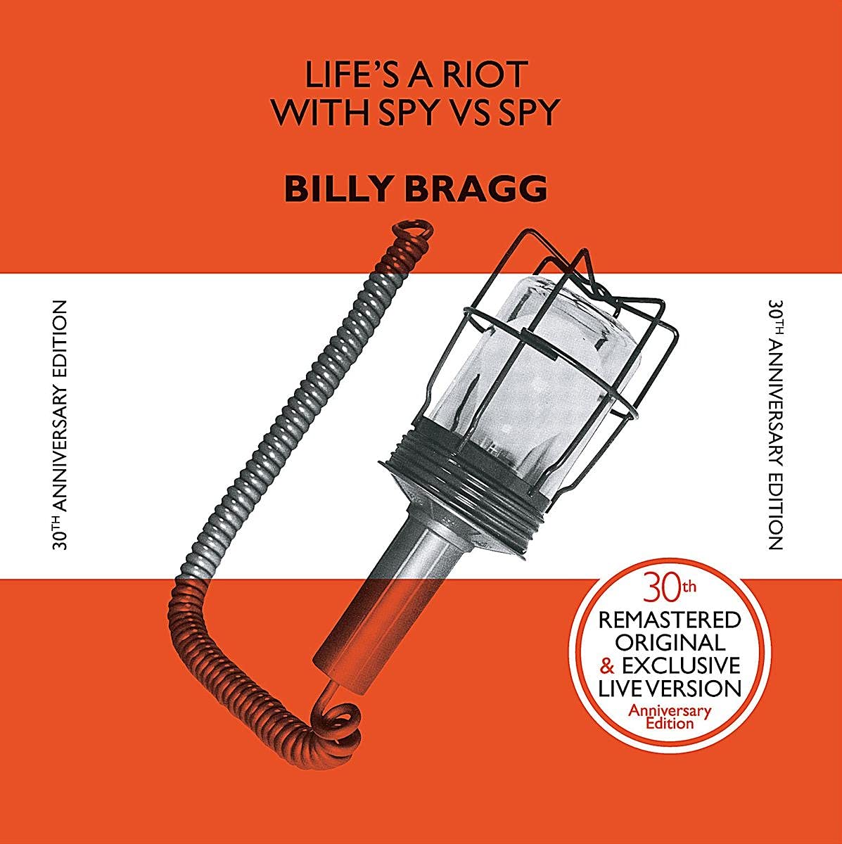 Billy Bragg – Life's A Riot With Spy Vs Spy LP (RSD Exclusive 2022, 30th Anniversary Edition, Orange Vinyl)